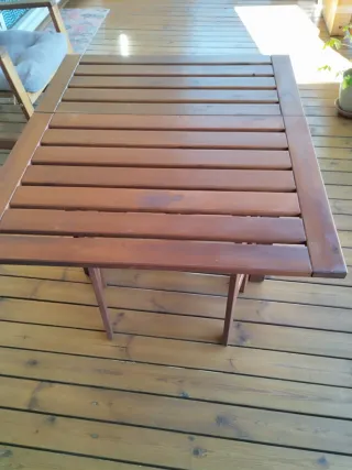 Mesa madera plegable