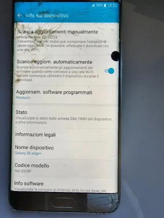 Samsung S6 Edge Plus Argento