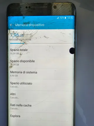 Samsung S6 Edge Plus Argento