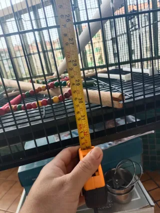 Jaula grande para pájaros con soporte