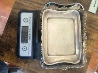 Lote 4 bandejas Pedro Durán plata ley