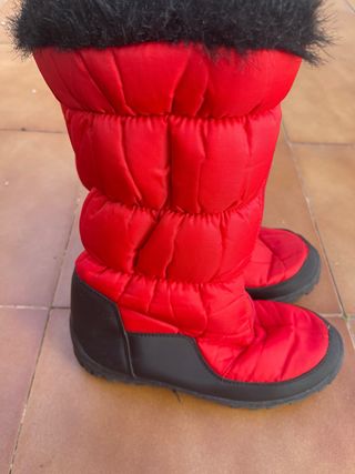 Botas rojas de invierno