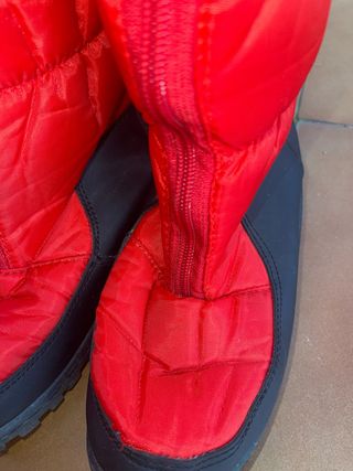 Botas rojas de invierno