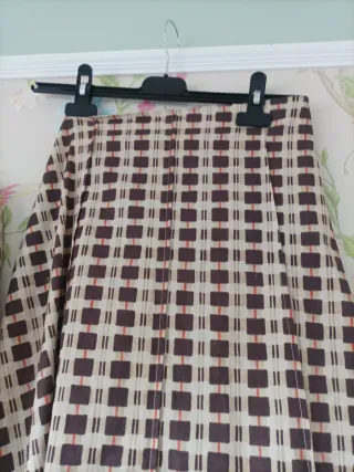 Conjunto falda y camisa cuadros