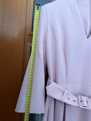 Vestido bautizo comunión  talla M-10 rosa palo.