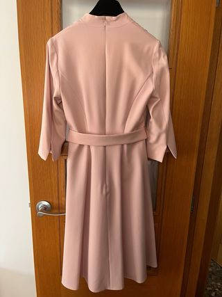 Vestido bautizo comunión  talla M-10 rosa palo.