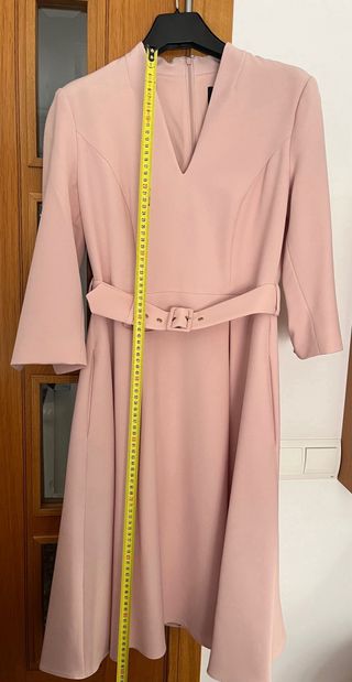 Vestido bautizo comunión  talla M-10 rosa palo.