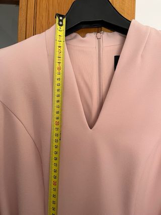 Vestido bautizo comunión  talla M-10 rosa palo.