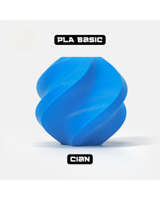 Filamento PLA Basic Bambu Lab Cian 1kg 1.75mm