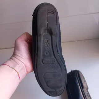 Mocasines piel azul marino talla 39