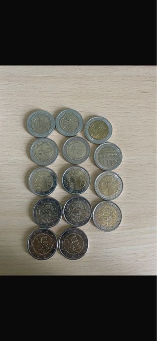 Lote 14 monedas 2 euros conmemorativas de España
