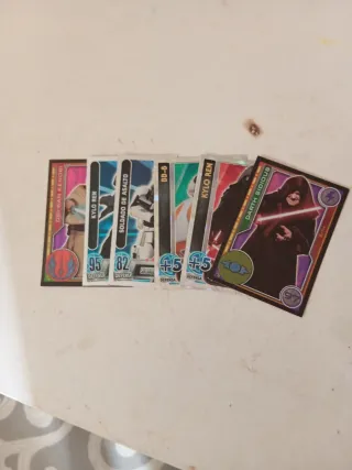 Lote Cartas Star Wars brillantes