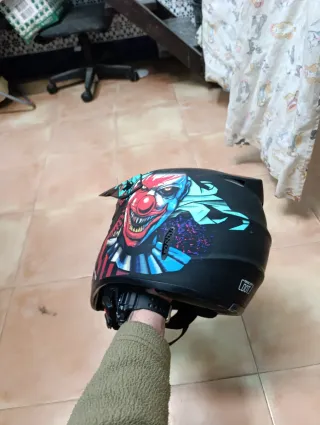 Casco Motocross Diseño Payaso