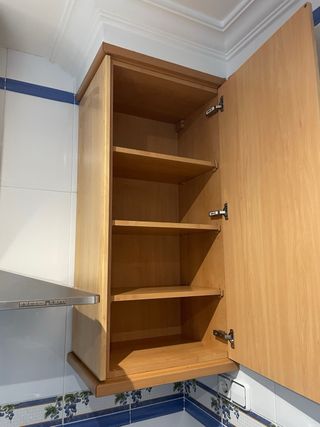 Mueble alto cocina madera y metal