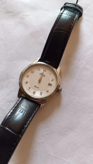 Reloj Lotus Hombre Negro/Plata