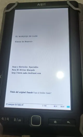 Lector eBook Airis TAB200 - Nuevo /Batería Agotada