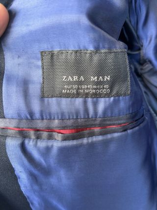 Americana Zara Azul Marino Talla 50