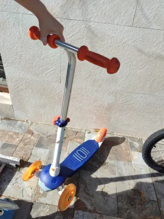 Patinete infantil 3 ruedas azul