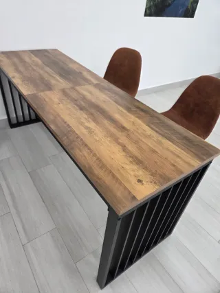Mesa Escritorio Madera y Metal