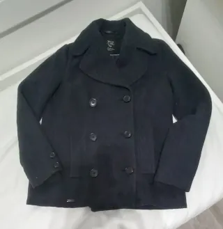 Abrigo cruzado Zara color gris