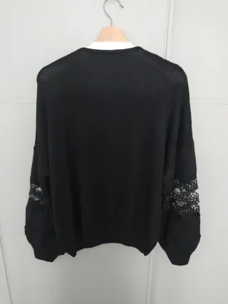 Jersey ThreeA Negro Encaje Talla XXL con etiqueta