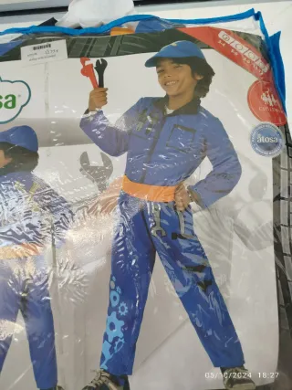 Disfraz mecanico 3/4 años