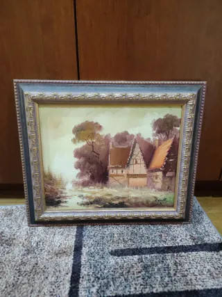 Quadro a olio paesaggio