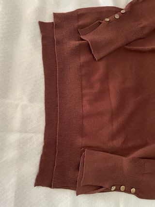 Jersey mujer manga larga botones dorados