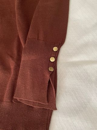 Jersey mujer manga larga botones dorados