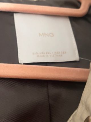 Garbardina Mango Nueva Beige Talla 2XL
