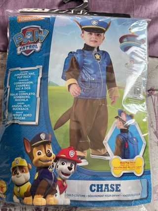 Disfraz Patrulla Canina Chase Talla Infantil