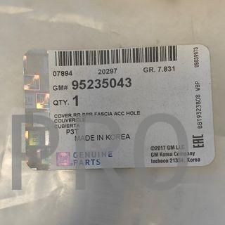 DIFUSOR PARACHOQUES TRASERO OPEL MOKKA NUEVO