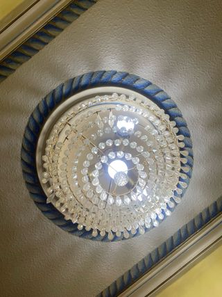 Lámpara colgante cristal lágrimas