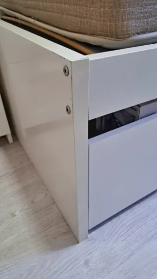 Cama nido Ikea Flaxa + Odda Madera Blanca