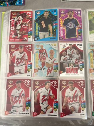 Lote cromos Rayo Vallecano Adrenalyn XL