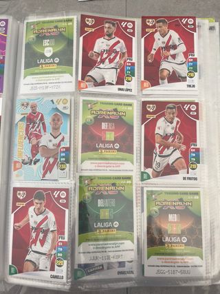 Lote cromos Rayo Vallecano Adrenalyn XL