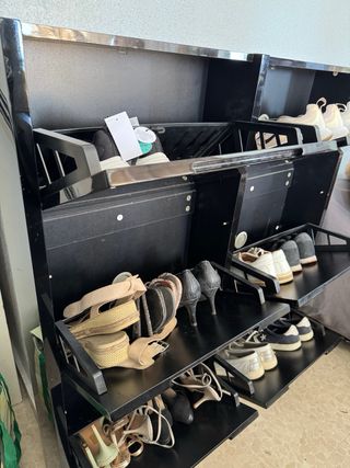 Mueble Zapatero Negro