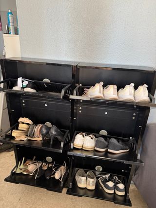 Mueble Zapatero Negro