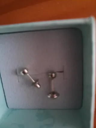 Pendientes plata con circonita