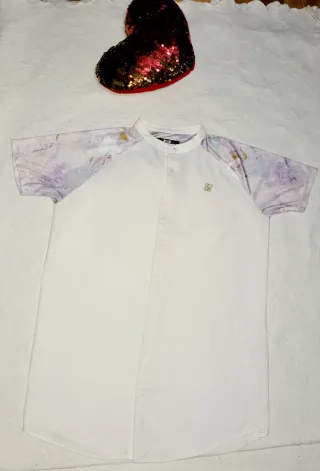 Camisa SikSilk Hombre Manga Corta Talla M