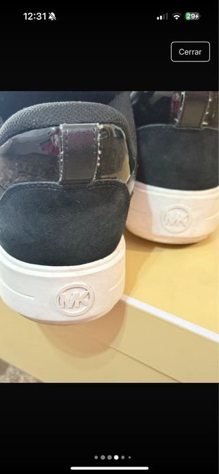 Zapatillas Michael Kors Mujer Talla 38,5 Negras
