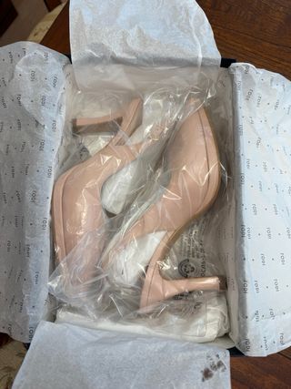 Zapatos de Tacón color nude talla 38