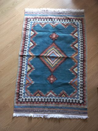 Tappeto Kilim Blu Multicolore