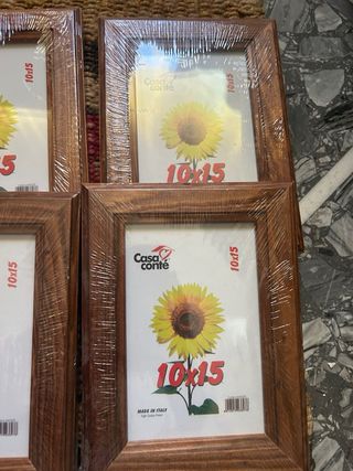 Set 4 Cornici Legno 10x15 Casa Conté