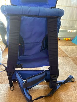 Mochila portabebés trekking azul max 15 kg