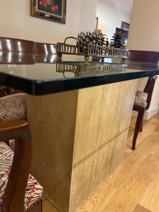 Mesa Comedor Cristal y Piedra