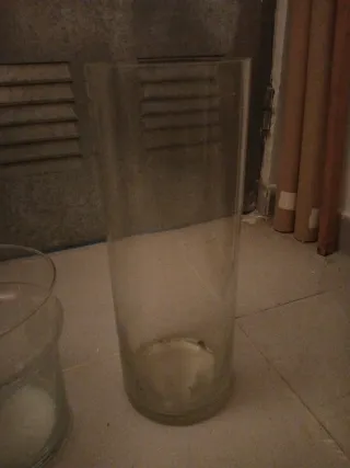 Floreros de cristal (2 unidades)