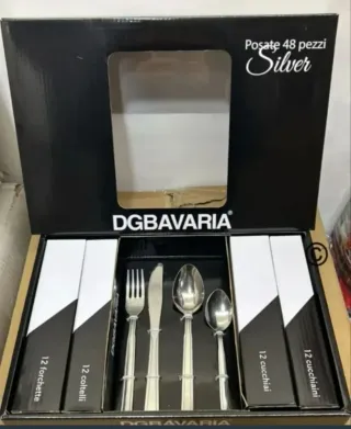 Set Posate 48 Pezzi DGBAVARIA Silver