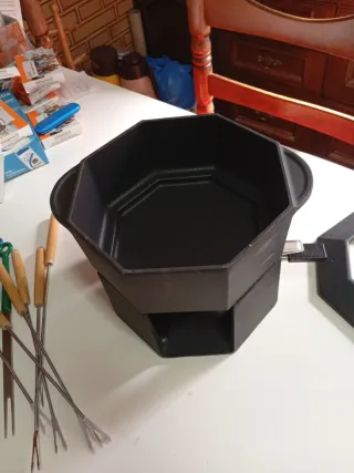 Set Fondue Hierro Carne Queso Nuevo