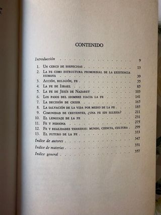 Antropología y teología de la fe cristiana